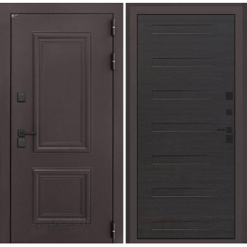 Входная дверь Полярис лайт 14 - Эковенге горизонтальный