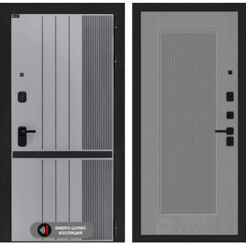Входная дверь SKYLAB 30 - Серый рельеф софт