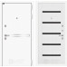 Входная дверь Лайн WHITE 01 - Белое дерево, стекло черное